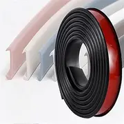 U-Shape Edge Banding, 5M/16.4ft Self Adhesive Veneer Edging Trim TPE Collapsible Furniture Edge Protector for Cabinet Repair Furniture Restoration(Black,40mm)