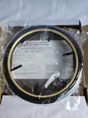 6 Van Hygan & Smythe Black W/Gilded Rim Decorative Hanging Plate Frames - 7.5”