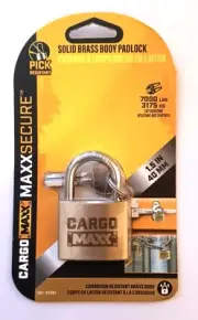 CargoMaxx Solid Brass Body Padlock 081-95381