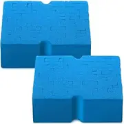 TDTNEB 2Pcs Large Cross Cut Durable Soft Foam Grid Sponge Rinseless Absorbent Easy Grip Non Scratch