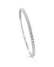 Sabrina Designs 14K 0.95 ct. tw. Diamond Flexible Stackable Bangle Bracelet