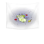 Cute Alien Dog in Space Tapestry