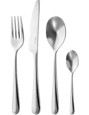[Robert Welch] Kingham 16 Piece Cutlery Set Gift Boxed in Silver