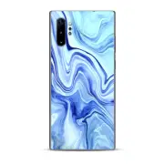 Skins Decal Wrap for Samsung Note 10 Plus Blue Marble Rocks Glass