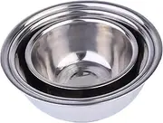 iplusmile 1Set Stainless Steel Mixing Bowl Set Versatile Salad Bowls for Serving Fruit Salad Chips More Capacity Wash Basin for Home Use