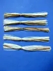 5 silicone Skirt WHITE/PUMPKIN #5-9264 Lure Spinnerbait Buzz jig Bass Tackle