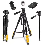 KODAK PhotoGear 2-in-1 Tripod & Monopod, Lightweight 70” 4-Section Flip-Lock