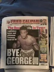 New York Post & Daily News BYE GEORGE FOREMAN DEAD AT 76