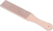 Leather Honing Strop,Double Sided Quick Sharpening Beech Wood Leather Sharpening Strop Portable DIY Leather Honing Strop for Leather(Small)