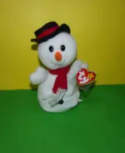 Original 1996 TY Beanie Babies Snowball the Snowman Bean Plush Toy w/ Tags