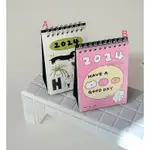 韓國代購｜2024年桌曆 3MONTHS 貓咪桌曆 月曆 2024年桌曆 韓國文創桌曆