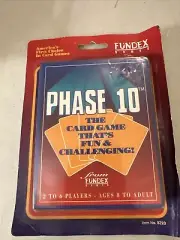 PHASE 10 VINTAGE Card Game by Fundex Games 1992 Version NEW SEALED 8220