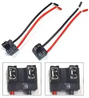 Wire Pigtail Female P A H7 Two Harness Head Light Low Beam Bulb Connector Socket