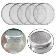 5Pcs 70/86mm Sprouting Mesh Screen Strainer Filters for Mason Jars Canning Lid