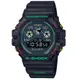 【CASIO 卡西歐】G-SHOCK X FACETASM聯名款 三眼顯示 黑X綠X紅_DW-5900FA-1DR_46.8mm