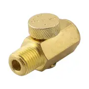 Precision Adjustment Compressed Air Pressure Valve Tool Solid Brass 1/4 NPT