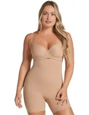[Leonisa] On Target Firm Tummy Control Body Shaper Short in Nude