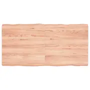 vidaXL Table Top Light Brown 120x60x(2-6)cm Treated Solid Wood Live Edge
