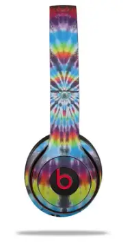 Skin Wrap for Beats Solo Wireless 2 3 4 Tie Dye Swirl 100 SKIN ONLY