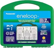 Panasonic K-KJ17MC124A Eneloop Power Pack for 12AA, 4AAA, 2 C Spacers, 2 D Spacers, Advanced Individual Battery Charger