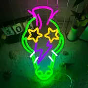 Five Nights at Freddy's Montgomery Gator Neon Sign - Dimmable Wall Decor (9x14.9