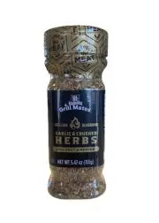 MCCORMICK GRILL MATES GRILLING SEASONING GARLIC & CRUSHED HERBS NET WT 5.47 OZ