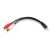 N30 3,5mm Jack On 2 Rca Adapter, Audio Stereo Cinch Adapter, Aux To Ci