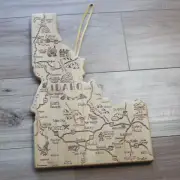 Totally Bamboo Laser Etched Destination Serving Board - Idaho - New Without Tags
