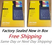 TWO New ZAGG Pro Keys Wireless Keyboard & Detachable Cases Apple iPad 8th Gen
