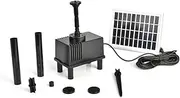 MERRYHAPY 1.8W Solar Powered Submersible Water Pump for Fountain Flow Rate for Garden Pool and Aquarium Water Displays Easy Installation and Relocation