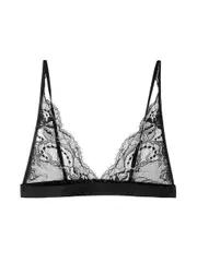 Fleur OF England Signature Boudoir Lace Soft-cup bra - Black - M M