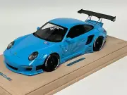 1/18 AB Models Porsche 911 Liberty Walk Gloee Baby Blue #01 /10 n BBR or MR