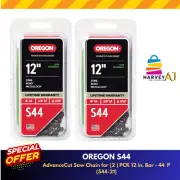 OREGON S44 12"(2) Low Kickback Replacement Chainsaw Chain Stihl Echo McCulloch