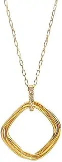 [Generic] Geometric Shape Women's for Necklace Circular Circle Pendant Collarbone Chain Women's Chain Made in China