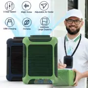 Portable USB Rechargeable Waist Hanging Dual Cooling Mini Fan Personal Outdoor