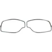 AVIATOR PILOT GOGGLE FRAMES PAIR - CHROME