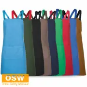 Unisex CROSSBACK Modern Style Cotton Canvas Apron & Straps - Cafe, Hospitality