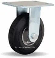 R-8006-SU Hamilton 6" Cush-N-Flex Rigid Plate Caster, 300 lbs Capacity