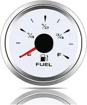 52mm Fuel Level Gauge 0-190ohm 240-33ohm Meter for Yacht Marine Boat Car Water Level Gauge Sensor Sender Unit 9-32V Accessories Automobile Fuel Gauge(WS Fuel Level)