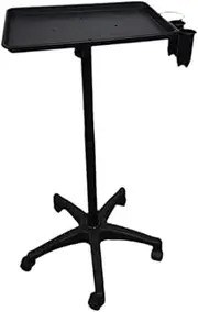 Zialofi Salon Tray Cart with Wheels Large Tray Rolling Trolley for Salon SPA Use