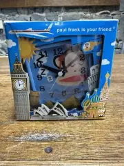 Paul Frank Julius Travel Alarm Clock Brand New In Box 8cm X 8cm 2005