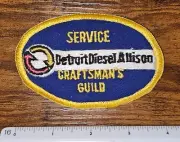 Service Craftsman's Guild Detroit Diesel Allison Vintage Auto GM Patch