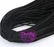 10M Elastic 2mm Round - Black or White Aussie Stock hat mask hair tie