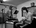 Mick Jagger and Keith Richards in Studio Rolling Stones 1972 Photo Print Poster