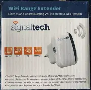 BNIB SIGNALTECH WIFI RANGE EXTENDER INTERNET SIGNAL BOOSTER HOTSPOT 300mbps NEW