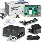 Raspberry Pi 5 16GB RAM PCIe M.2 NVMe - Set | Metal Housing | Active Cooler | M.2 NVMe SSD PCIe Board | Official USB-C 27W Power Supply | 64GB Edition | 4K Micro HDMI