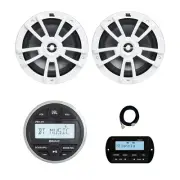 JBL PRV-175 Marine Gauge Style Bluetooth Radio, Remote, Extension, 2x 8" Speaker