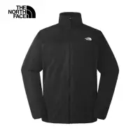 在飛比找momo購物網優惠-【The North Face 官方旗艦】北面男款黑色立領拼