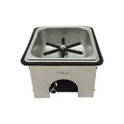 Steaming Pitcher Rinser - Glass Cleaning Rinser Stainless Steel Counter Top 7...