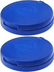 eMagTech 2Pcs Windshield Washer Cap Replacement 643238 Compatible with Citron Berlingo C4 DS5 Jumpy Compatible with Peugeot 308 Expert Partner Windscreen Wiper Tank Cap Blue